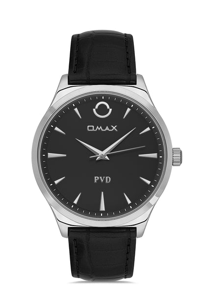 OMAX 00PR0047I002 Watch Men - Quartz - Leather- Waterproof - 38mm