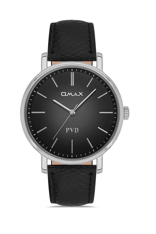 OMAX 00PR0049I002 Watch Men - Quartz - Leather- Waterproof - 38mm